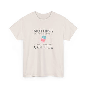 Girl & Coffee Heavy Cotton Tee
