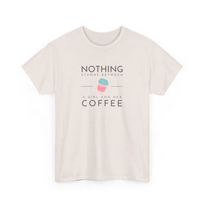 Girl & Coffee Heavy Cotton Tee