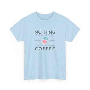 Girl & Coffee Heavy Cotton Tee