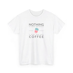 Girl & Coffee Heavy Cotton Tee