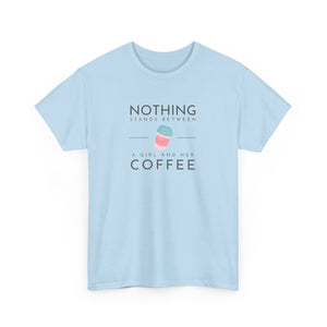 Girl & Coffee Heavy Cotton Tee