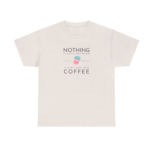 Girl & Coffee Heavy Cotton Tee