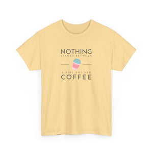 Girl & Coffee Heavy Cotton Tee