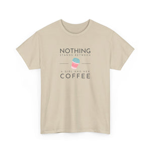 Girl & Coffee Heavy Cotton Tee