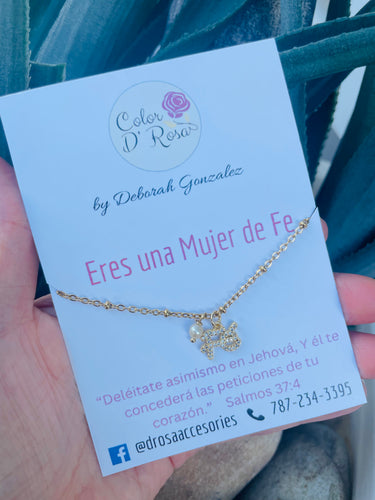 Mujer de Fe Pearl Chain