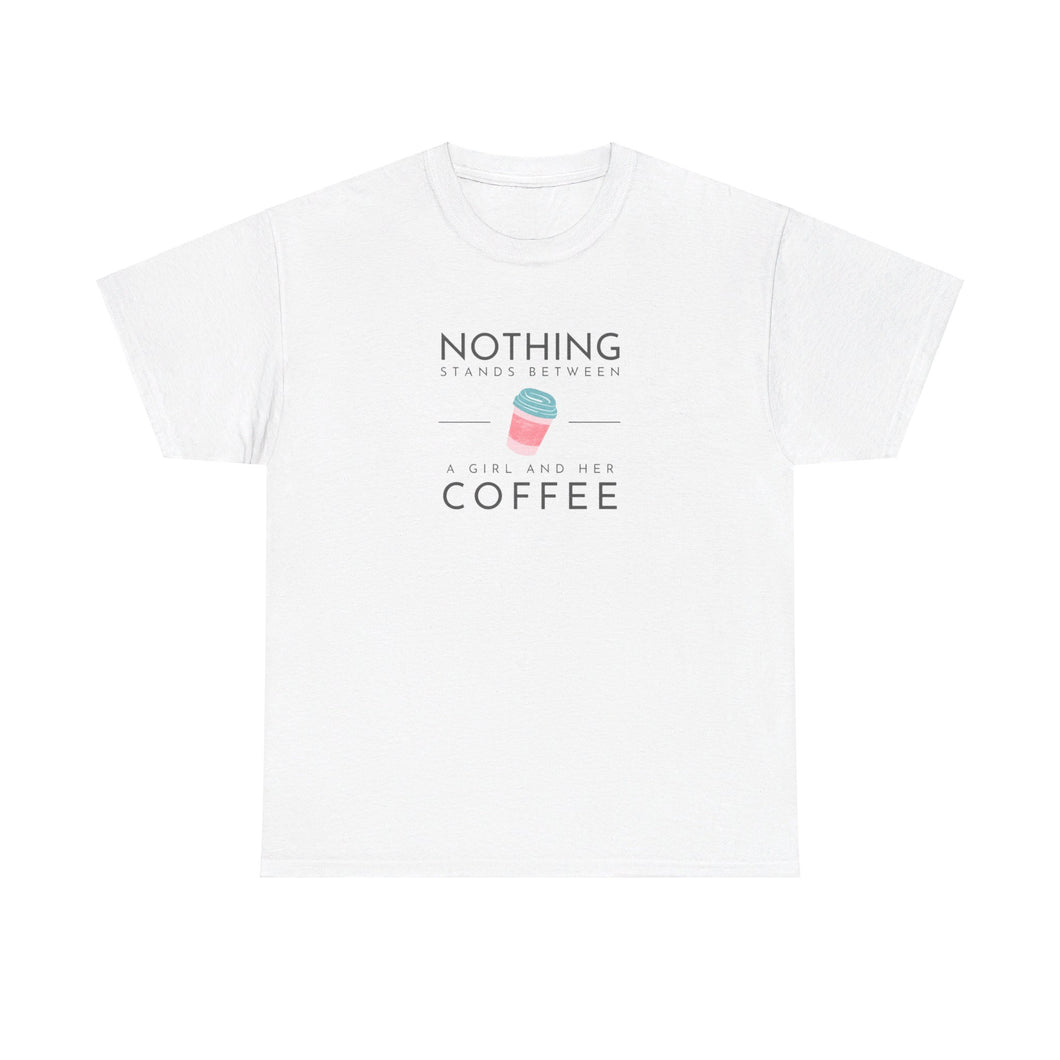 Girl & Coffee Heavy Cotton Tee