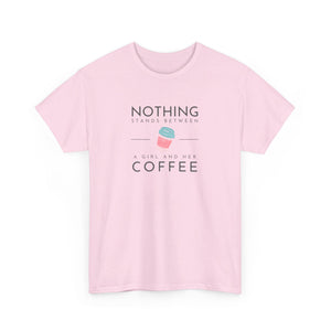 Girl & Coffee Heavy Cotton Tee