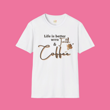 Load image into Gallery viewer, Life Faith &amp; Coffee Softstyle T-Shirt