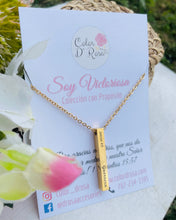 Load image into Gallery viewer, Guerrera Chain Necklace, Stainless Steel Message Chain Necklace, Inspirational Necklace