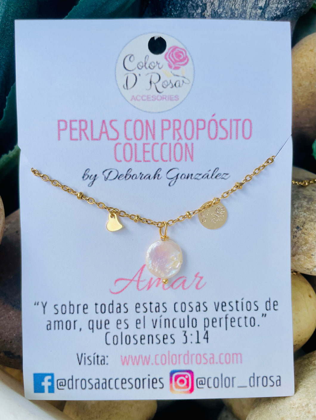 Cadena Amar de Perlas con propósito