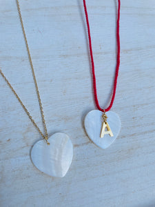 Heart letter Chocker Necklace RED