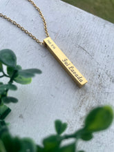 Load image into Gallery viewer, Fui Lavada, Stainless Steel Message Chain Necklace, Inspirational Necklace