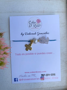 Cross & The Pearl Handmade Bracelet