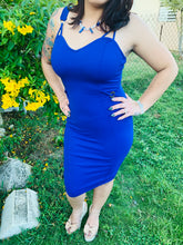 Load image into Gallery viewer, Royal Blue Bodycon Dress