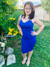 Load image into Gallery viewer, Royal Blue Bodycon Dress