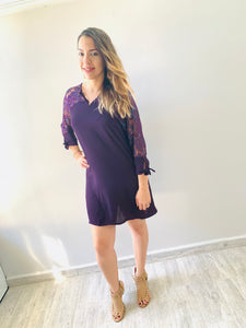 Dark Purple Short Dress