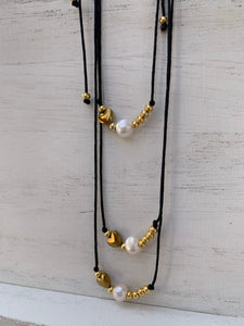 Gold Heart Choker Necklace