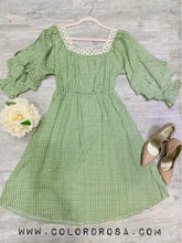 Load image into Gallery viewer, Green Boho Chic Dress
