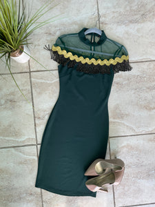 Green Hunter Midi Dress