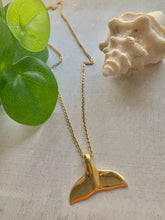 Load image into Gallery viewer, Wale Tale Pearl Chain, Handmade Jewelry, Stainless Steel Chain, Brass Pendant