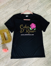 Load image into Gallery viewer, Color D’ Rosa Black Brand Top