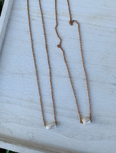 Load image into Gallery viewer, Rosegold Single Pearl Chain